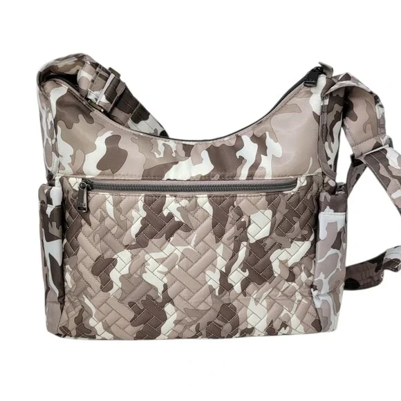 Lug Camper SE‎ Crossbody Bag Camo Taupe Special Edition RFID Purse Organizer - Picture 5 of 16